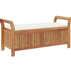 vidaXL - Tuinopbergbank - Bruin - Hout