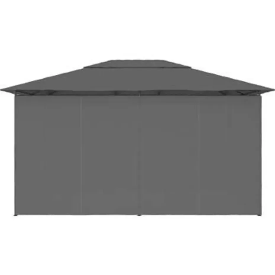 vidaXL - Tuinpaviljoen - Antraciet - Stof