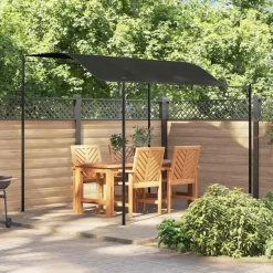 vidaXL - Tuinpaviljoen - Antraciet - Stof - 2 stuks