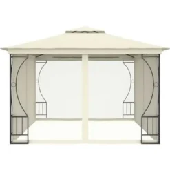 vidaXL - Tuinpaviljoen - Crème - Stof