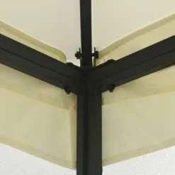 vidaXL - Tuinpaviljoen - Crème - Stof