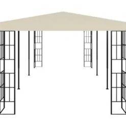 vidaXL - Tuinpaviljoen - Crème - Stof - 3 x 6 m