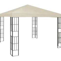 vidaXL - Tuinpaviljoen - Crème - Stof - 3 x 3 m