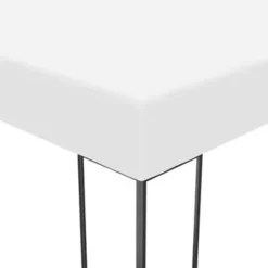 vidaXL - Tuinpaviljoen - Wit - Stof