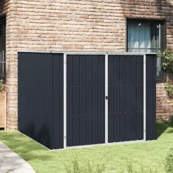 vidaXL - Tuinschuur - Antraciet - Staal