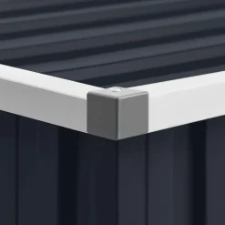 vidaXL - Tuinschuur - Antraciet - Staal