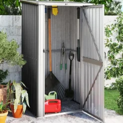 vidaXL - Tuinschuur - Antraciet - Staal