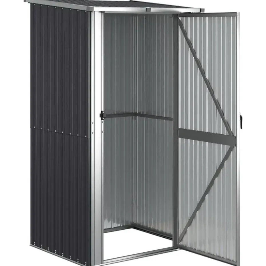 vidaXL - Tuinschuur - Antraciet - Staal