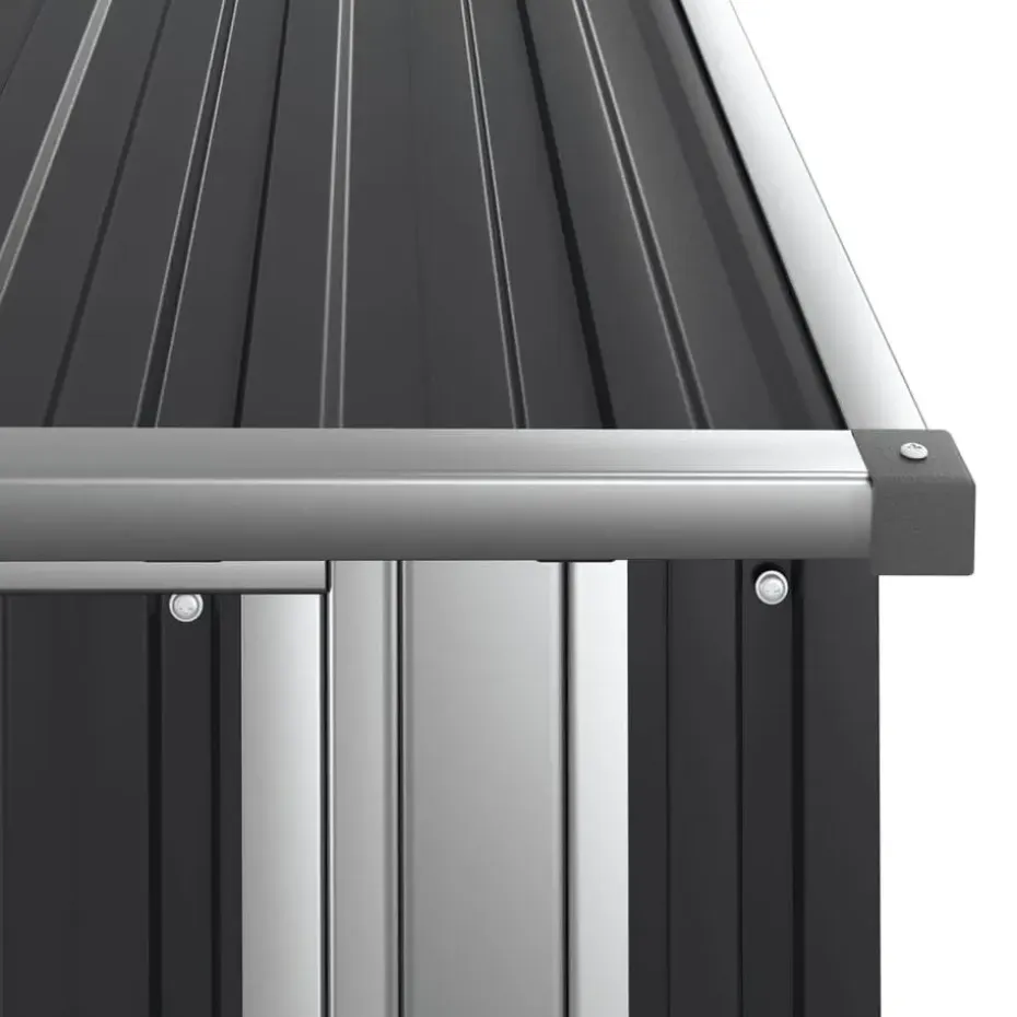 vidaXL - Tuinschuur - Antraciet - Staal