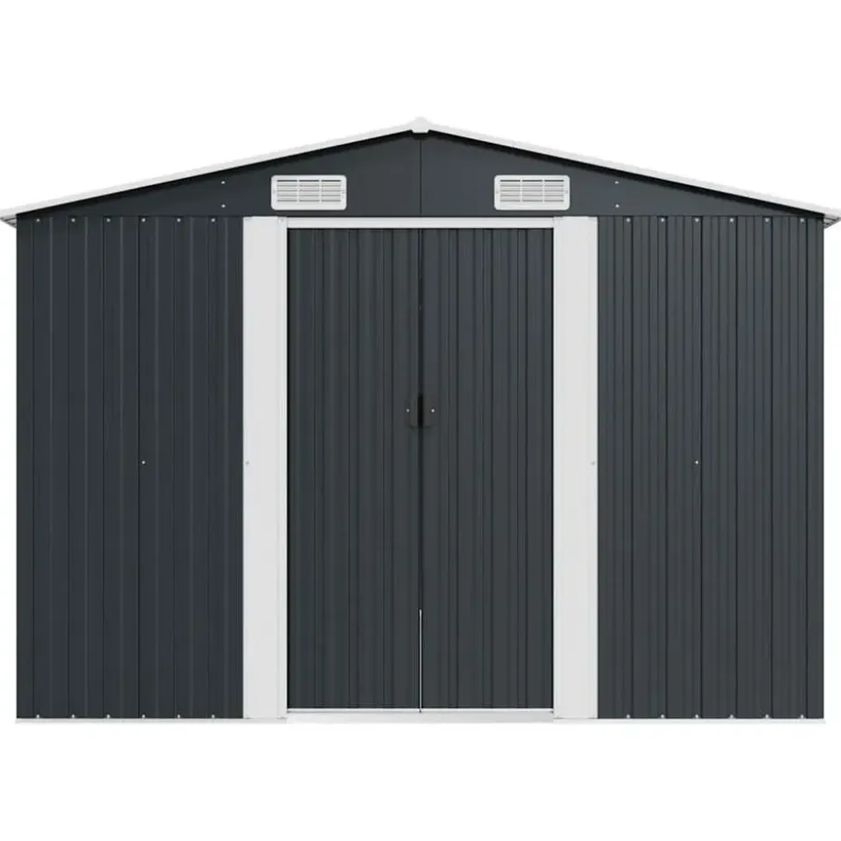 vidaXL - Tuinschuur - Antraciet - Staal