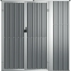 vidaXL - Tuinschuur - Grijs - Staal