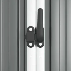 vidaXL - Tuinschuur - Grijs - Staal