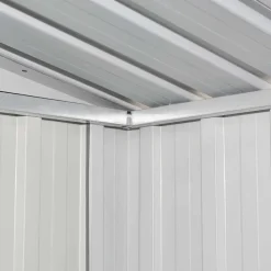 vidaXL - Tuinschuur - Grijs - Staal