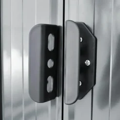 vidaXL - Tuinschuur - Grijs - Staal