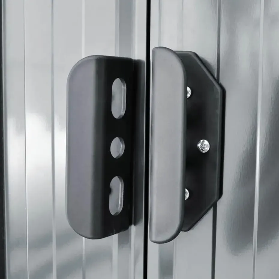 vidaXL - Tuinschuur - Grijs - Staal