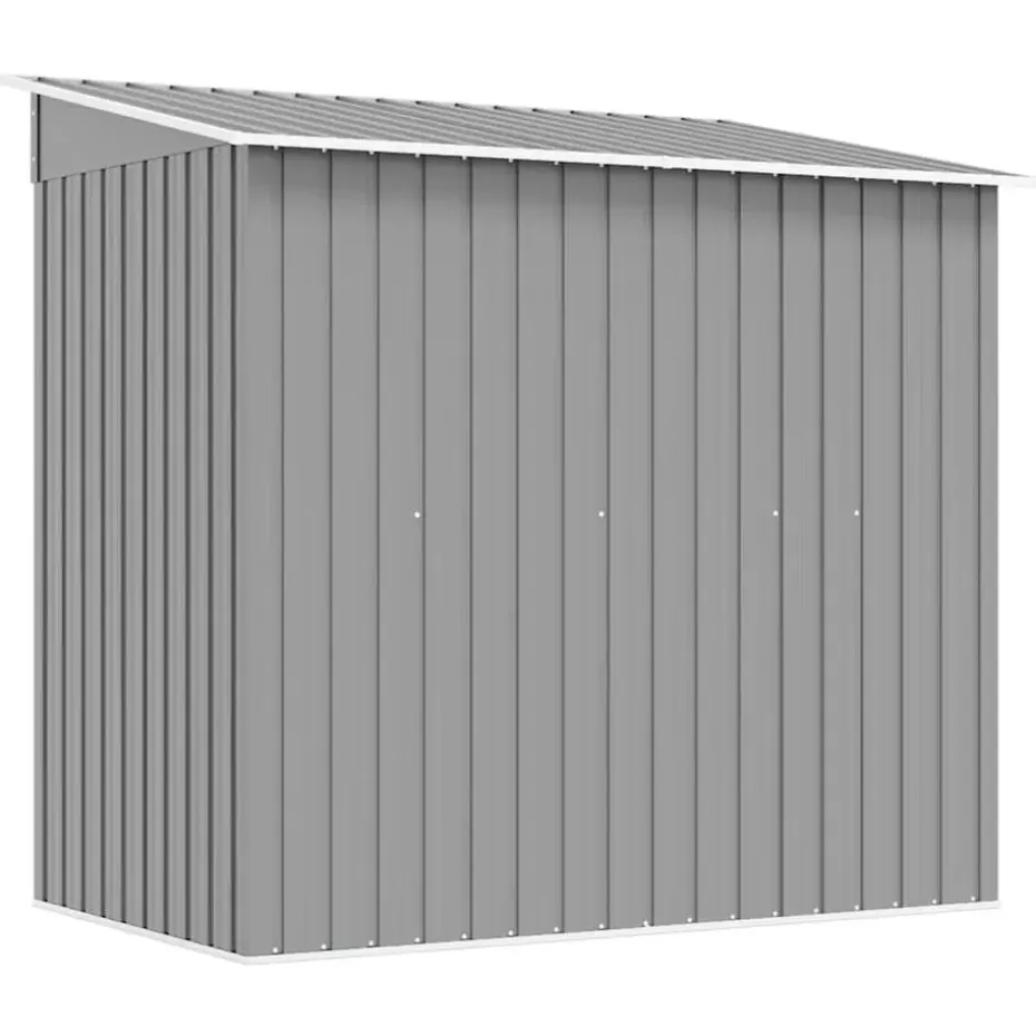 vidaXL - Tuinschuur - Grijs - Staal