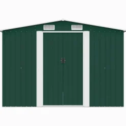 vidaXL - Tuinschuur - Groen - Staal