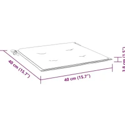 vidaXL - Tuinset - Antraciet - Bamboe - 40 x 40 x 3 cm