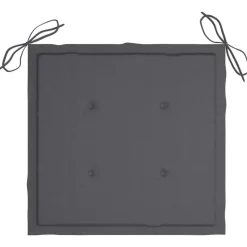 vidaXL - Tuinset - Antraciet - Bamboe - 40 x 40 x 3 cm