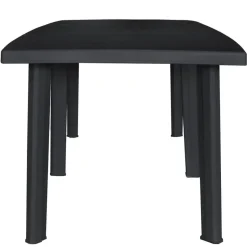 vidaXL - Tuinset - Antraciet - Kunststof - 9 stuks