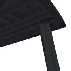 vidaXL - Tuinset - Antraciet - Kunststof - 9 stuks