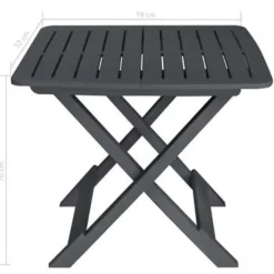 vidaXL - Tuinset - Antraciet - Kunststof