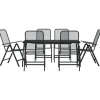 vidaXL - Tuinset - Antraciet - Metaal - 7 stuks