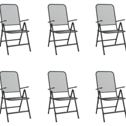 vidaXL - Tuinset - Antraciet - Metaal - 7 stuks