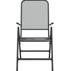 vidaXL - Tuinset - Antraciet - Metaal - 7 stuks