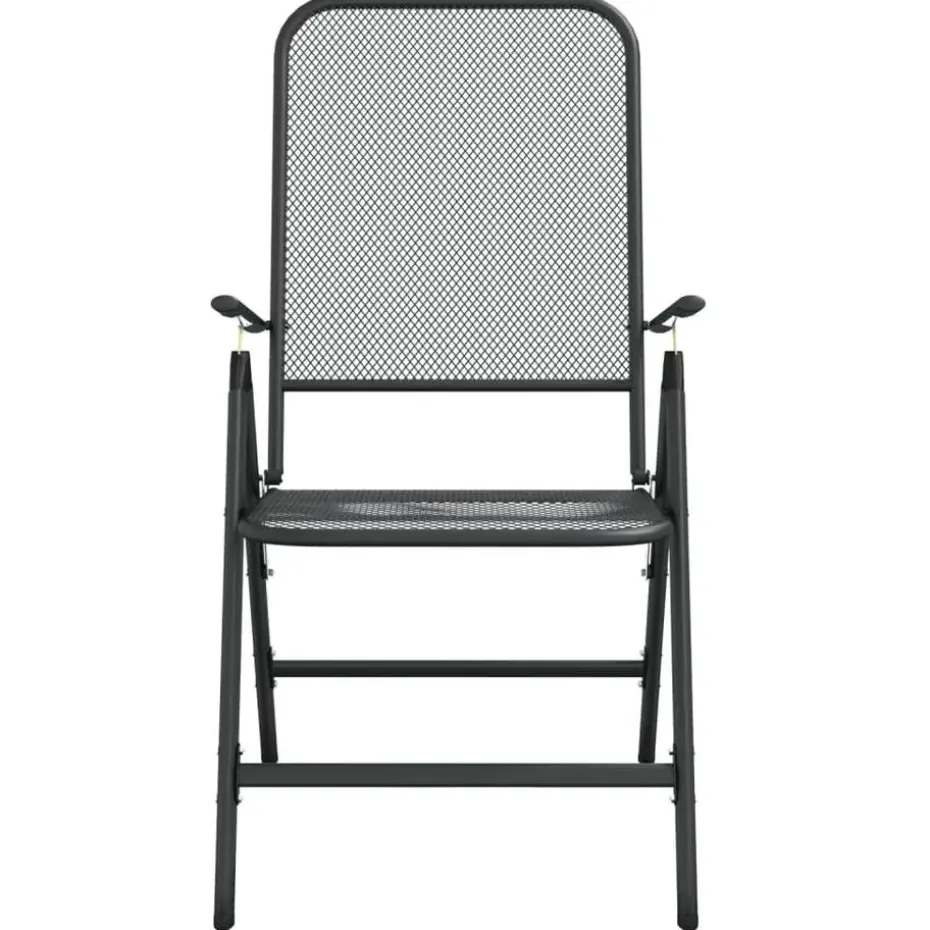 vidaXL - Tuinset - Antraciet - Metaal - 7 stuks