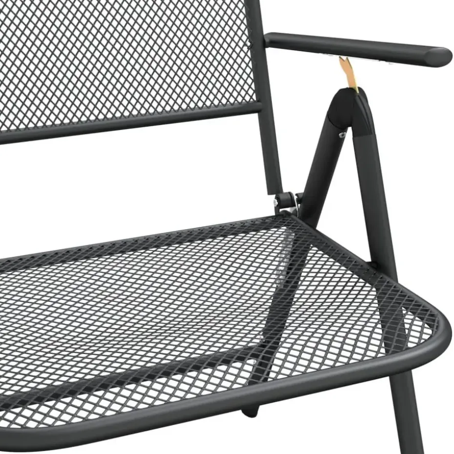 vidaXL - Tuinset - Antraciet - Metaal - 7 stuks