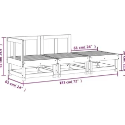 vidaXL - Tuinset - Bruin - Douglashout