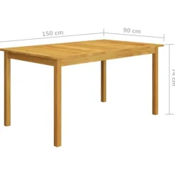 vidaXL - Tuinset - Grijs - Acaciahout - 5 stuks