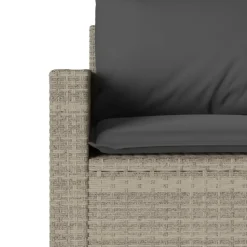 vidaXL - Tuinset - Grijs - Poly rattan