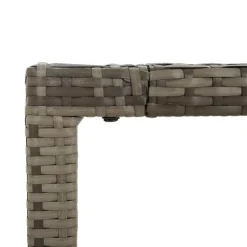 vidaXL - Tuinset - Grijs - Poly rattan - 150 cm - 5 stuks - Met kussens