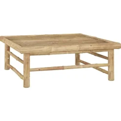 vidaXL - Tuinset - Wit - Bamboe - 6 stuks Met kussens