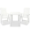 vidaXL - Tuinset - Wit - Kunststof