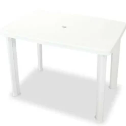 vidaXL - Tuinset - Wit - Kunststof