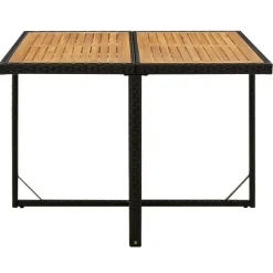 vidaXL - Tuinset - Zwart - Poly rattan - 5 stuks - Met kussens