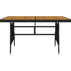 vidaXL - Tuinset - Zwart - Poly rattan