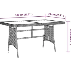 vidaXL - Tuinset - Zwart - Poly rattan
