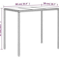 vidaXL - Tuinset - Zwart - Poly rattan - 6 stuks - Met kussens