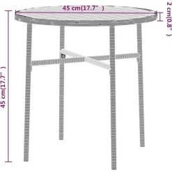 vidaXL - Tuinset - Zwart - Poly rattan - 3 stuks