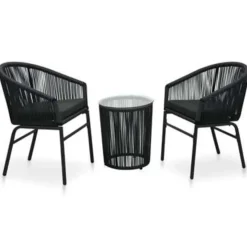 vidaXL - Tuinset - Zwart - Polyetheen