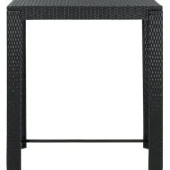 vidaXL - Tuinset - Zwart - Poly rattan