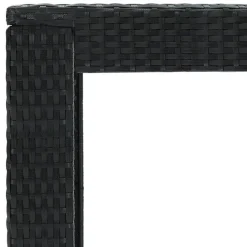 vidaXL - Tuinset - Zwart - Poly rattan