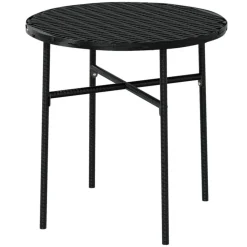vidaXL - Tuinset - Zwart - Poly rattan - 3 stuks