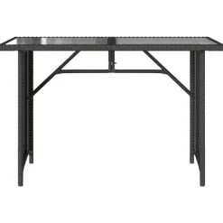 vidaXL - Tuinset - Zwart - Poly rattan