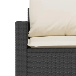 vidaXL - Tuinset - Zwart - Poly rattan