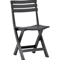 vidaXL - Tuinstoel - Antraciet - Kunststof - 2 stuks